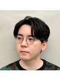 知的な雰囲気を両立させた◎好感度抜群のマッシュスタイル/黒髪