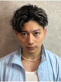 メッシュハイライトスパイラルパーマツイストパーマツーブロック
