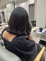 ナンバー 大分中央町店(N°)&nbsp;顔まわりレイヤーフェミニンミディアムくびれスタイルグレージュ