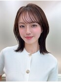 2wayバングで小顔にみえるフェイスレイヤーで作るくびれヘア