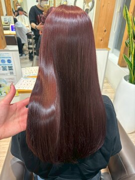 ヘアショップ エヌアンドエー 久喜菖蒲店(hair shop N&A) 人フェミニンを格上げする、魅惑の艶髪◎チェリーブラウン