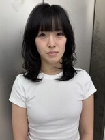 ビューナゴヤ 名駅(VIEW NAGOYA)&nbsp;前髪カタログ/イメチェンスタイル／ウェーブパーマ/こなれミディ