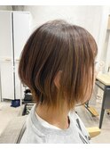束感が出る外はねボブ