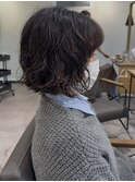 ドライパーマゆるめパーマボブパーマミディアムパーマ銀座暗髪