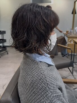 ノラ ギンザ(NORA GINZA) ドライパーマゆるめパーマボブパーマミディアムパーマ銀座暗髪