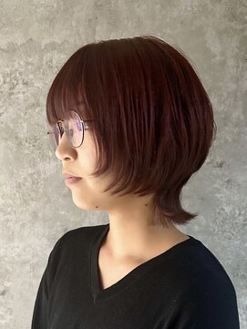 コレハ トレス 日野(CoReha tores) 【レッドブラウンの外ハネウルフ】