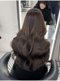 20代30代大人可愛いココアグレージュブリーチなし顔周り原宿