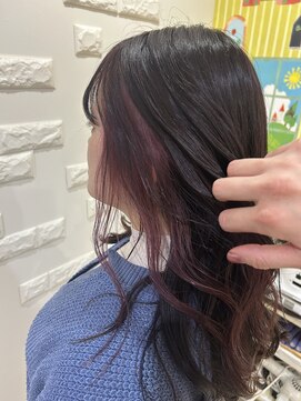 エス ハート オブ ヘアー 名東店(Heart of HAIR) 【スタイリスト佐藤】WInter Style#インナーカラーバイオレット