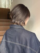 サンク 原宿 表参道(cinq)&nbsp;ハッシュボブレイヤーボブ韓国顔周りレイヤーヘーゼルベージュ