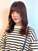 リサプラン(RISA plan)&nbsp;顔周りレイヤーカット 外ハネ ミディアム 艶カラー ブラウン