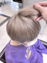 ネリ(NERi)&nbsp;柔らか質感☆メンズダブルカラー×ミルクティーベージュ