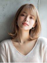 ロッソ 大橋店(Rosso) 透け前髪のベージュミディ【大橋】