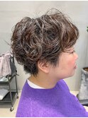 しっかりパーマ、マッシュショート、マニッシュショート