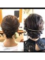 リール ヘアー 箱崎店(rire hair)&nbsp;左がショートボブ、右がロングヘアのヘアアレンジです☆