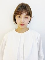 ネイヴィル オモテサンドウ(navile omotesando)&nbsp;シースルーバングのナチュラルボブ☆