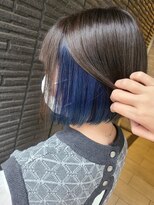 シャムオーツー 国分寺(CHAM:O2)&nbsp;インナーカラー/ブルー/アッシュグレー/ワンカールボブ/ブリーチ