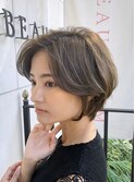 20代30代40代◎前髪長めの小顔大人ショート
