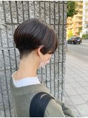 刈り上げ＋レディースハンサムショート
