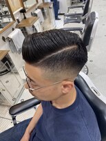 バーバーブロス 吉祥寺店(BARBER BROS)&nbsp;【LUDLOW BROS.】YamazakiManaya 七三分け メガネ男子 フェード