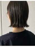ブツブツ質感の外ハネボブ
