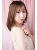 フェザーバングシルキーベージュ前下がりエアストレートZ大宮