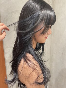 ヒカリス 中崎店(HIKARIS) 顔まわりレイヤー×インナーネイビー