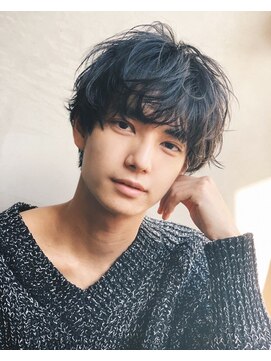 ベル 新宿(Belle) 短すぎる髪が苦手な男性のショート！マッシュソフトパーマ