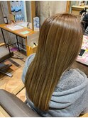 うる艶美髪ストレート×髪質改善ケア#2 Wカラー/ハイライト