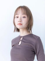 エースハバナ 渋谷(1 HAVANA)&nbsp;20代30代大人かわいい/パつっとボブ/シルキーベージュ