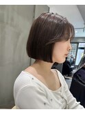 ボブ×顔まわりカット 艶トリートメント