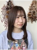 冬のアッシュベージュ