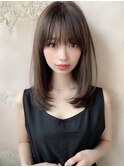 【佐京】美髪カラー　韓国　レイヤー　艶髪　髪質改善