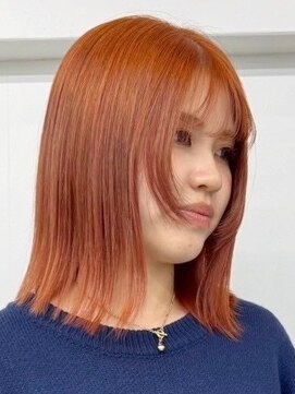 ウィコ 新宿(WICO) オレンジカラー[新宿駅/ボブウルフ/ダブルカラー/小顔]