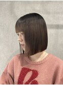 プツッとボブ/船橋/くすみベージュ/髪質改善