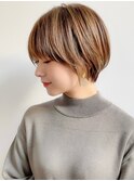 【成田】イメチェン外ハネボブ美髪ワイドバングショート/銀座9