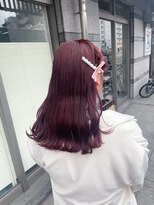 ミニム ヘアー(minim hair)&nbsp;【minim×maha】チェリーレッド