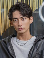 小久保styleフェザーパーマフェザーショートグレーエンドカラー