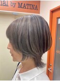 グレージュ/バレイヤージュ/ハイライト/ウルフカット池袋美容室