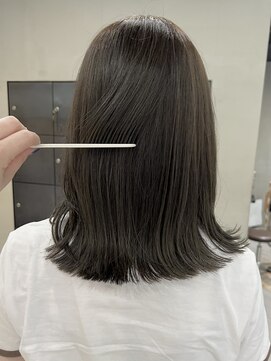 ヘアー アイス ルーチェ(HAIR ICI LUCE) ブリーチなし透明感大人可愛いラベンダーグレージュ夏カラー今枝