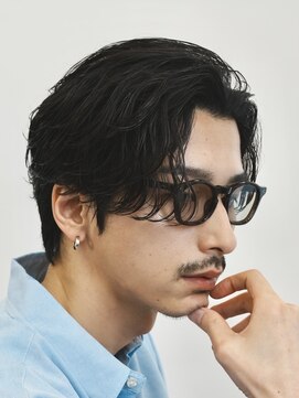 レタッチバイフィフス(RETOUCH by fifth) 原宿オールバックスパイラルパーマルーズパーマ30代男性色気ヘア