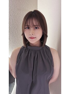 マキュムドオリ 並木通り(MAQUM) 【Rei限定】タッセルボブ×髪質改善カラー（TR込）