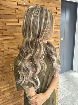 ラピス 横浜(Lapis) ミルクティーカラーシールエクステハイライト