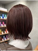 赤髪/艶髪/髪質改善/レッドカラー/レイヤーカット/オージュア