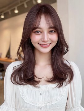 黒髪/オリーブグレー/小顔/ココアベージュ/稲毛駅