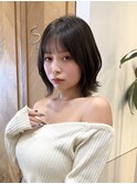 【大重】韓国風くびれボブ/レイヤー/前髪新宿/髪質改善/縮毛矯正