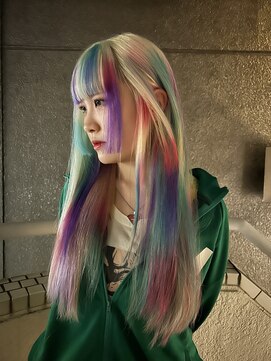 イエナ 渋谷(IENA) ミルクティーピンクベージュレイヤーボブダブルカラー7