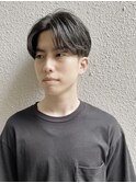 恵比寿/men's/ナチュラルセンターパート/ニュアンスパーマ