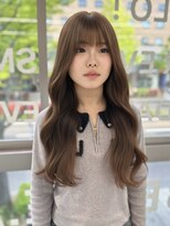 ビーハイブ ドットエー 本町広瀬通店(BEHIVE.A) ブリーチ無しでつくるダブルカラー×ミルクティーブラウン透明感