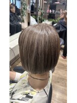 コレットヘアー ザモリオカ(Colette HAIR the MORIOKA) ハイライト×ブラウンベージュ×ボブ