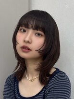 オーラ オモテサンドウ(Aura omotesando) 韓国風ウルフレイヤー×ショコラブラウン